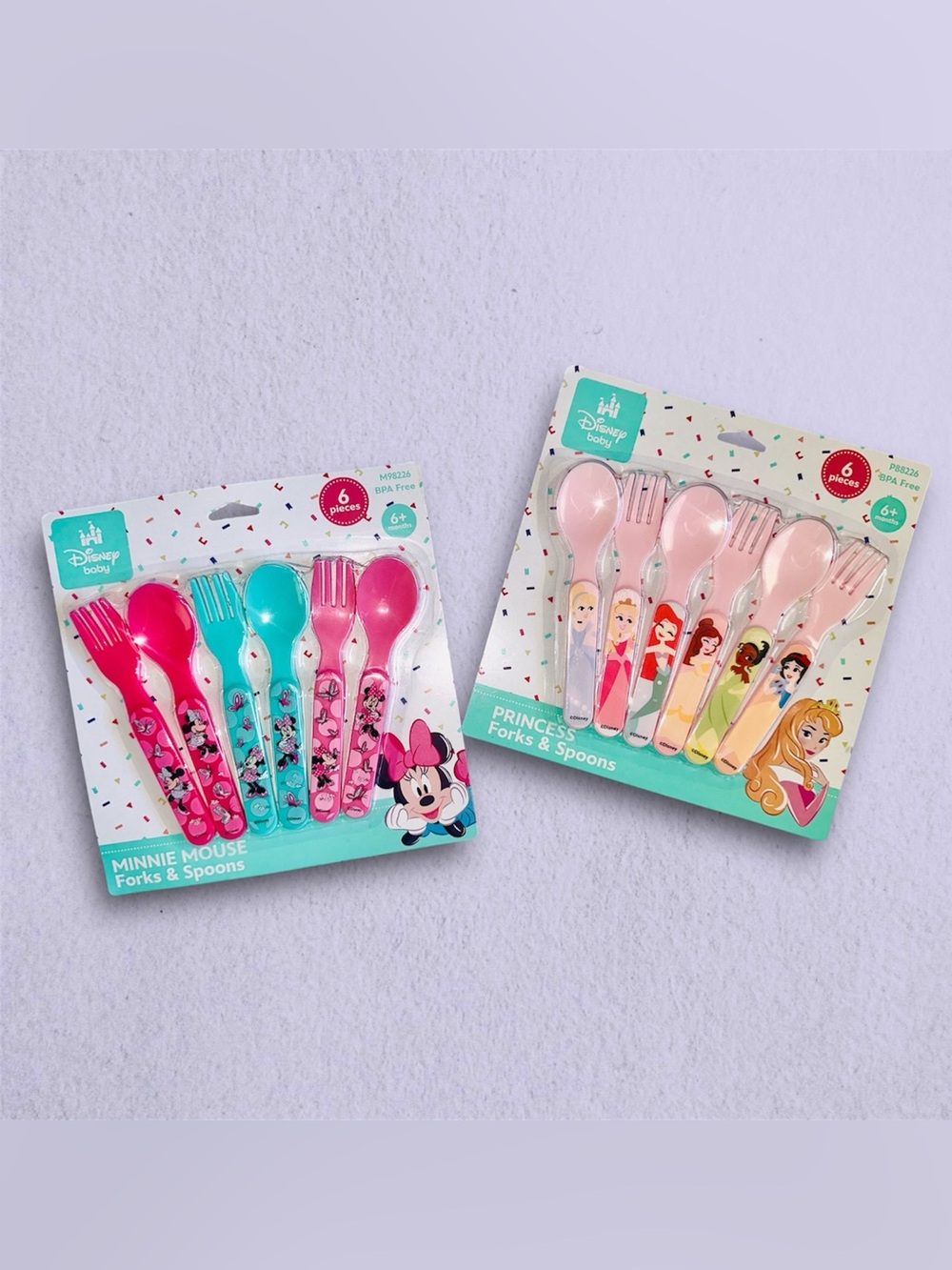 New 2 pack Disney Toddler Spoon & Fork Set